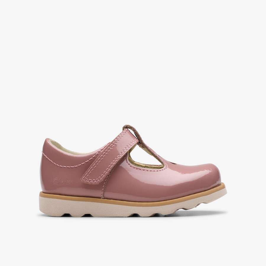 crown teen toddler - dusty pink patent