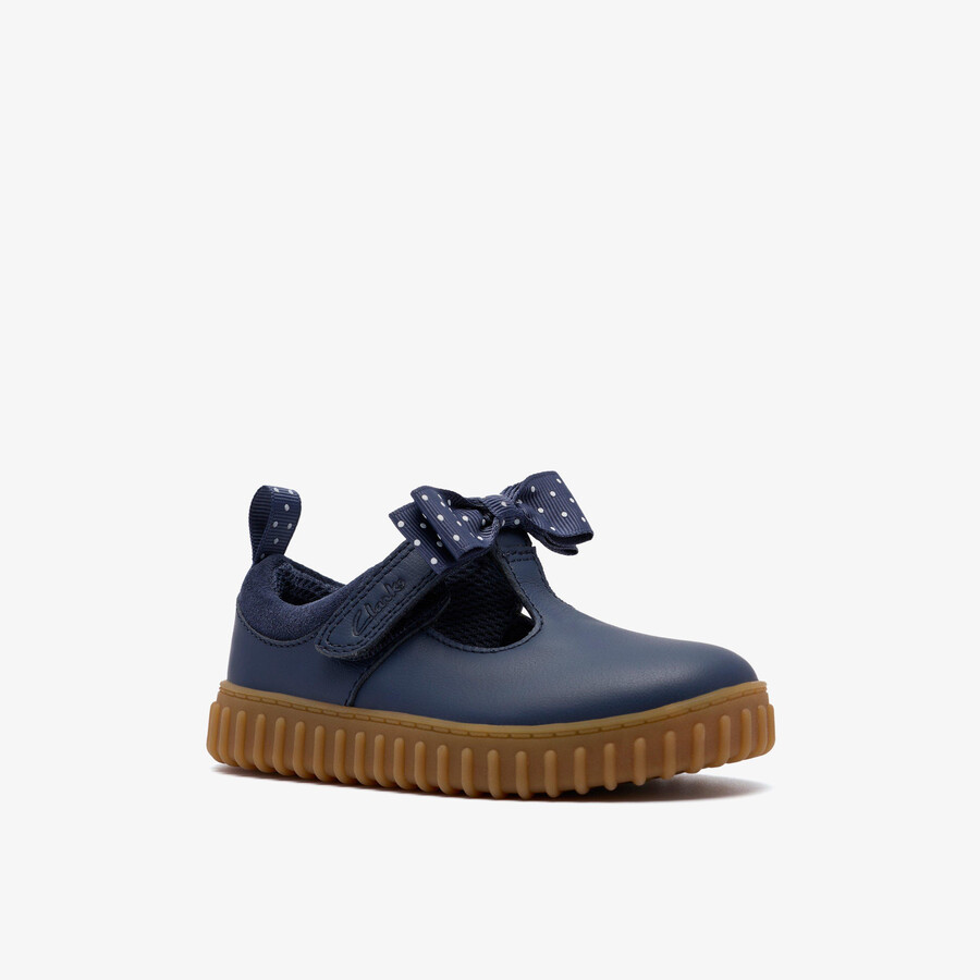 cove bow toddler - Μπλε Δέρμα