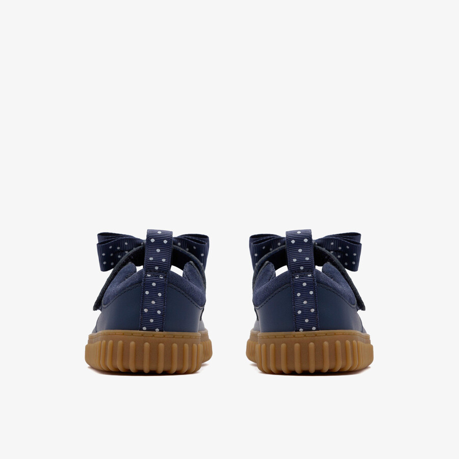 cove bow toddler - Μπλε Δέρμα