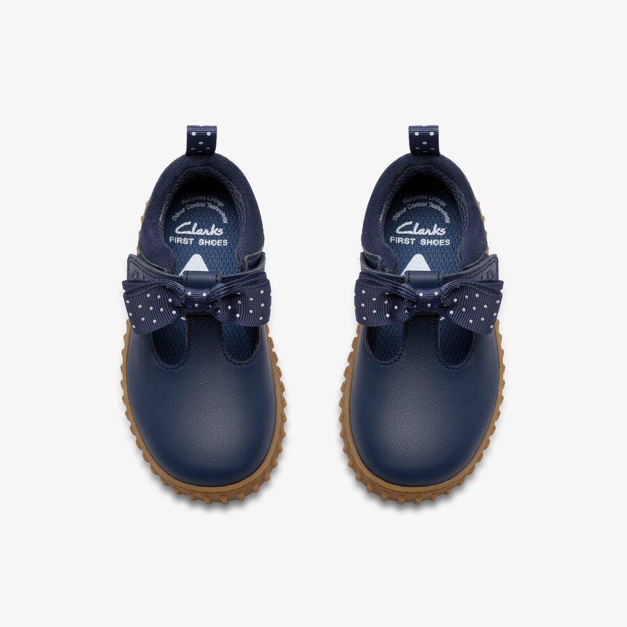 cove bow toddler - Μπλε Δέρμα