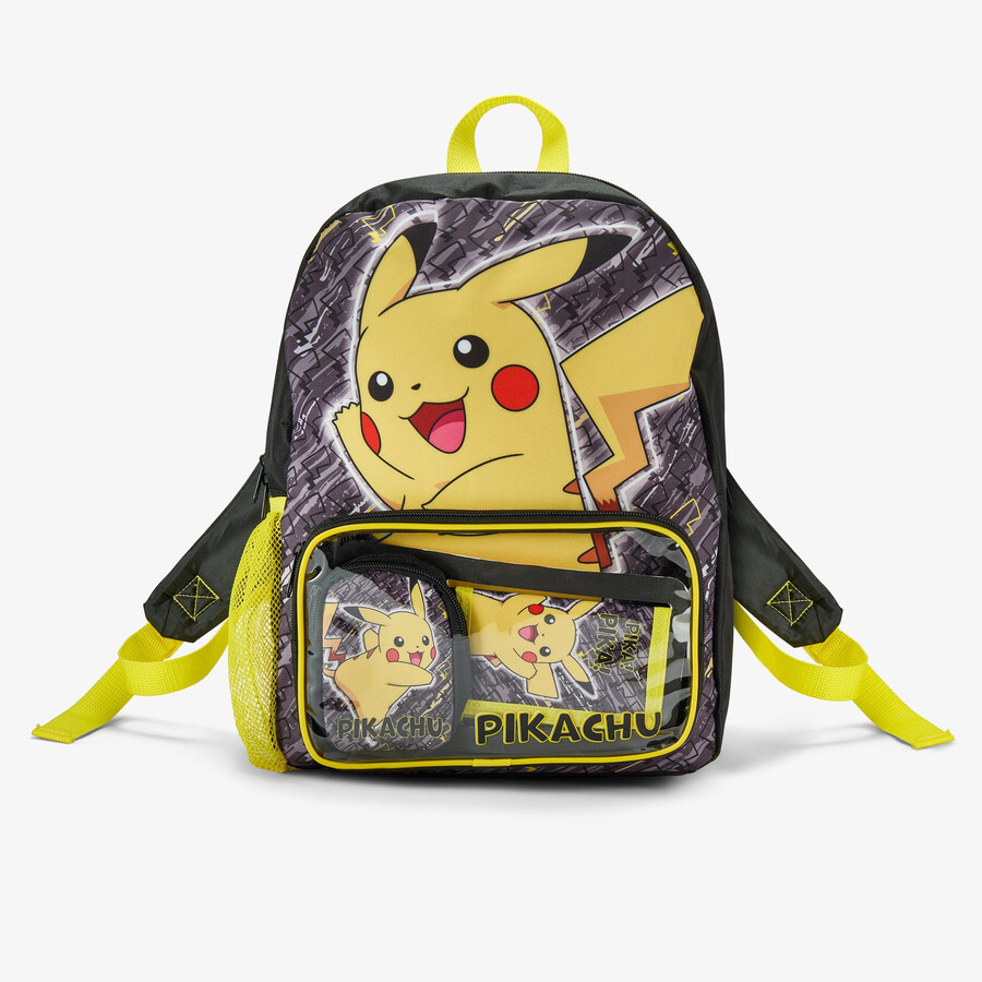 Σετ Σακιδίων Πλάτης pokemon - Μαύρος Συνδυασμός