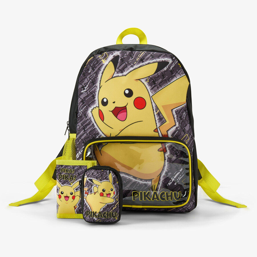 Σετ Σακιδίων Πλάτης pokemon - Μαύρος Συνδυασμός
