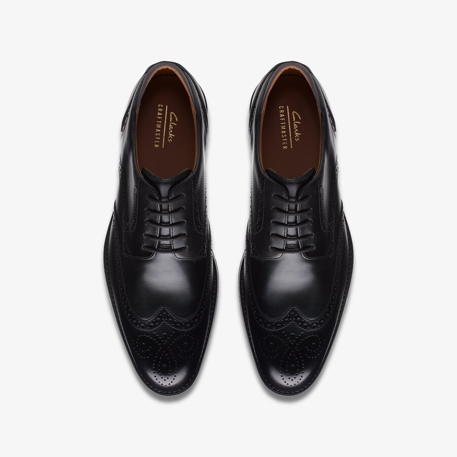 craft arlo limit brogue - Μαύρο Δέρμα