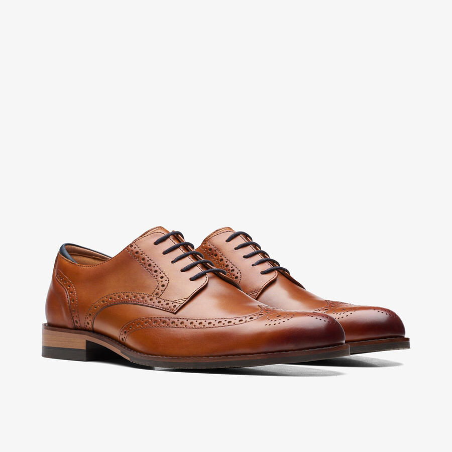 craft arlo limit brogue - Δέρμα σε καφέ χρώμα