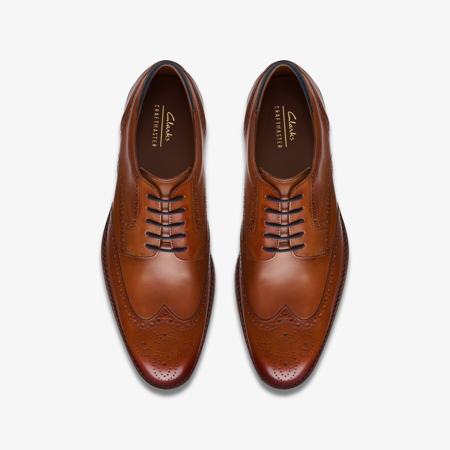 craft arlo limit brogue - Δέρμα σε καφέ χρώμα