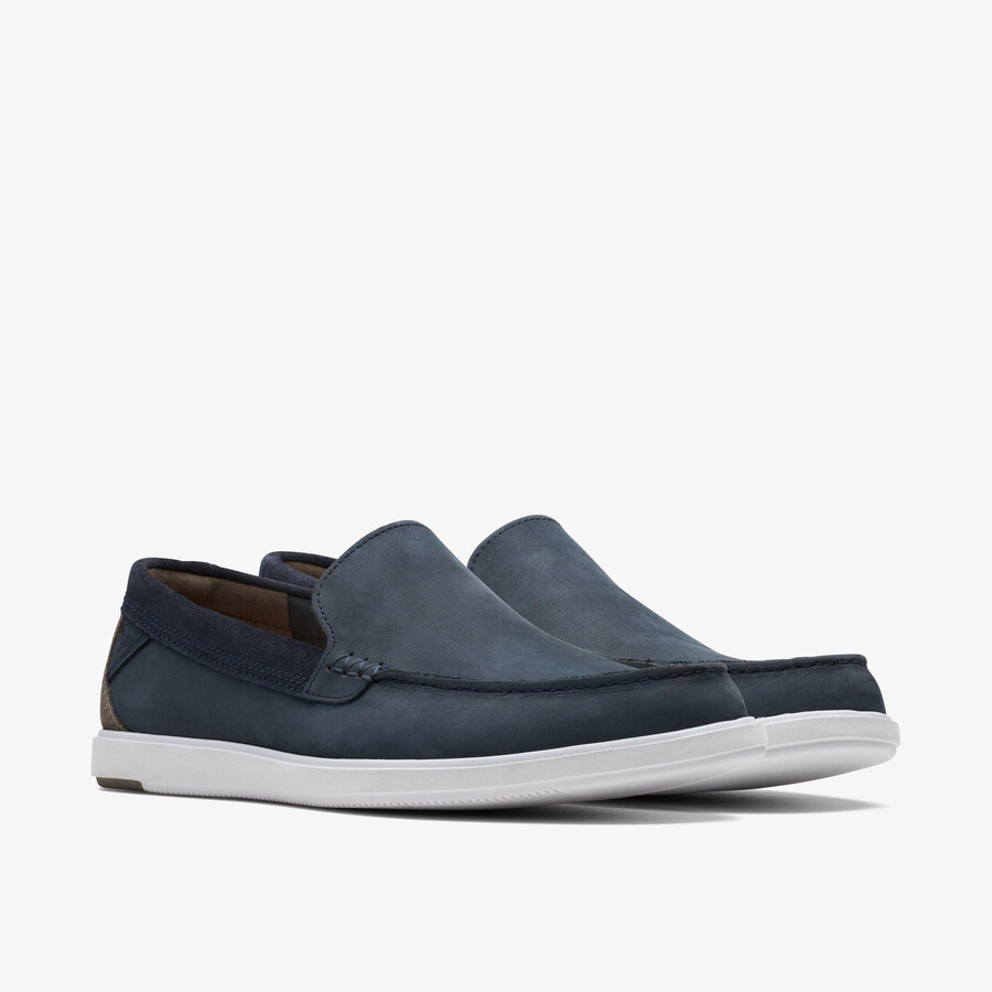 Μοκασίνια bratton - navy nubuck