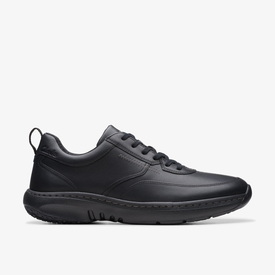 clarks pro lace - Μαύρο Δέρμα