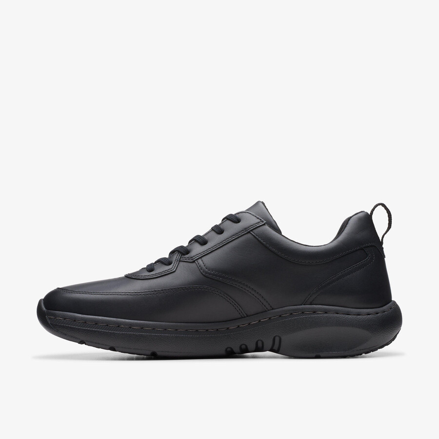 clarks pro lace - Μαύρο Δέρμα