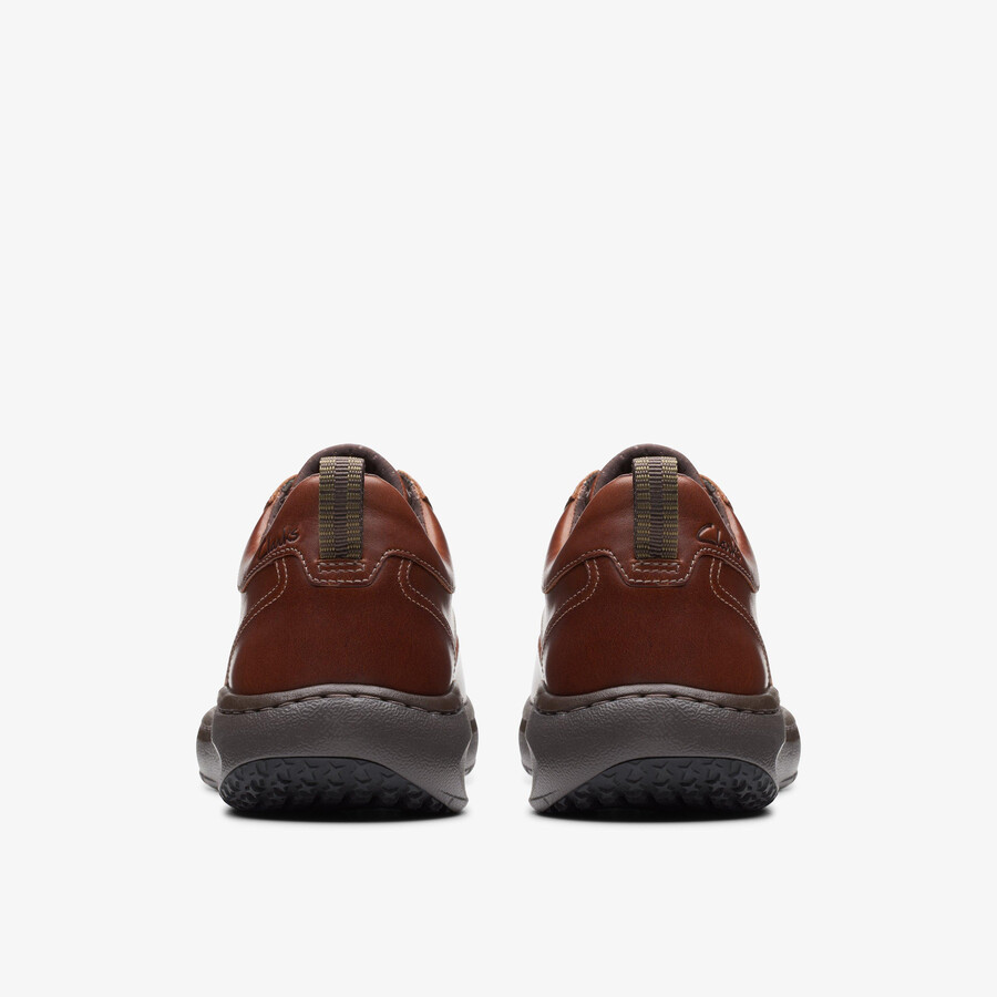 clarks pro lace - Σκούρο καφέ δέρμα