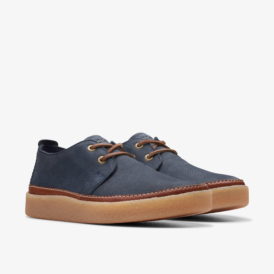 clarkwood low - navy nubuck