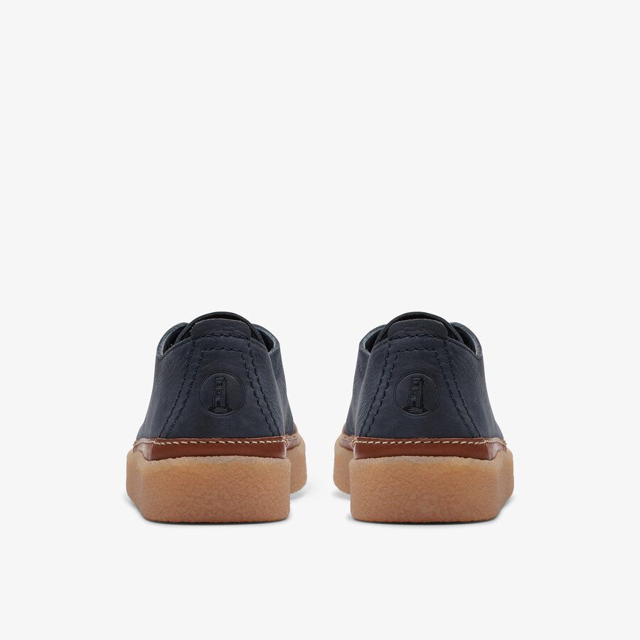 clarkwood low - navy nubuck