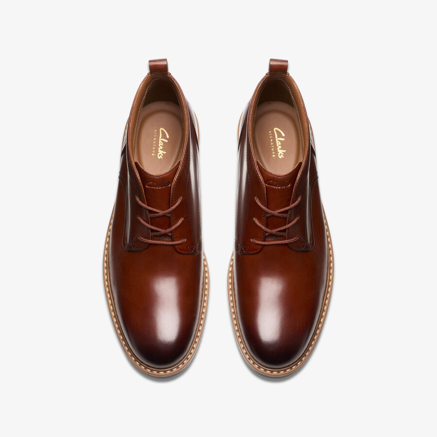 aldwin chukka - mid tan leather