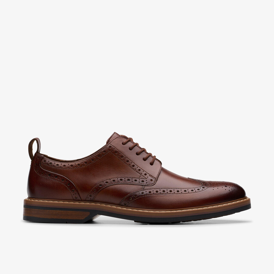 aldwin limit brogue - Δέρμα μεσαίου καφέ χρώματος - Μπεζ