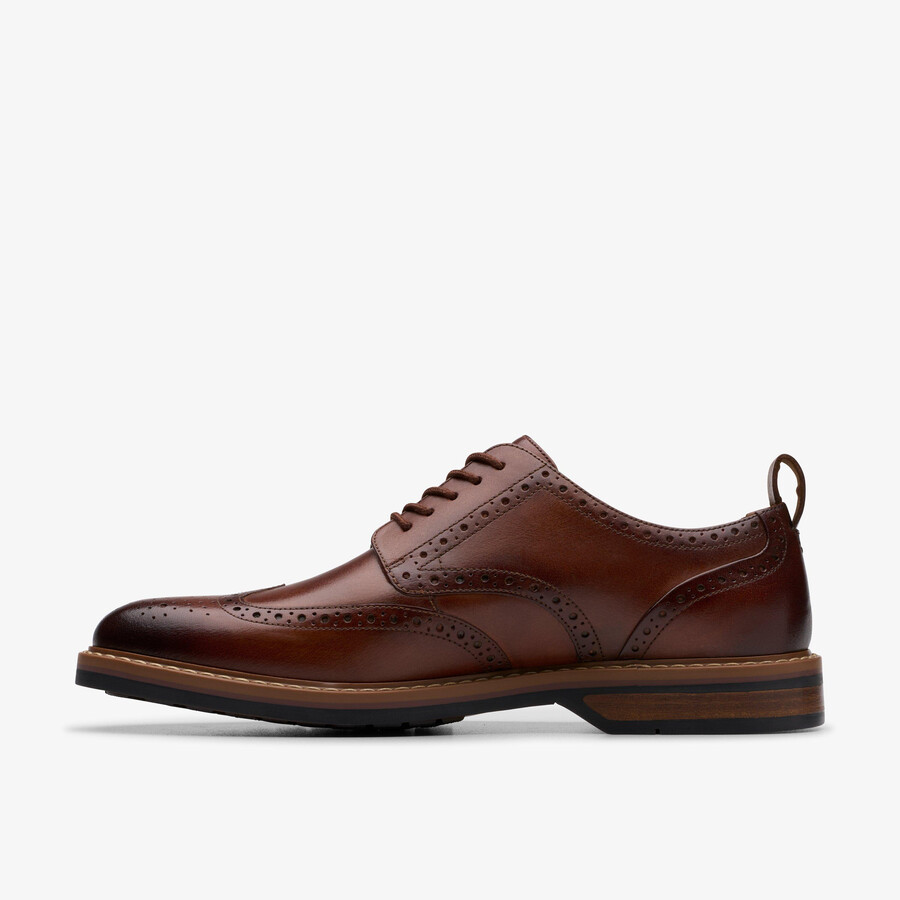 aldwin limit brogue - Δέρμα μεσαίου καφέ χρώματος - Μπεζ