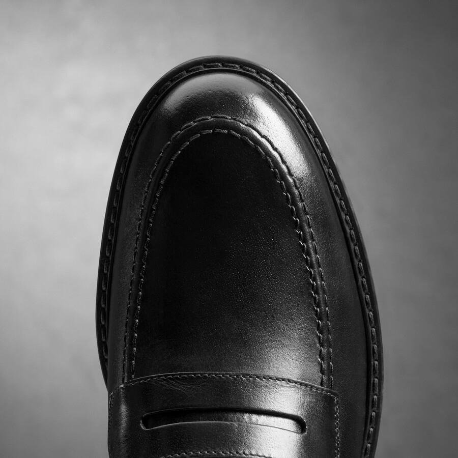 Μοκασίνια aldwin step - Μαύρο Δέρμα