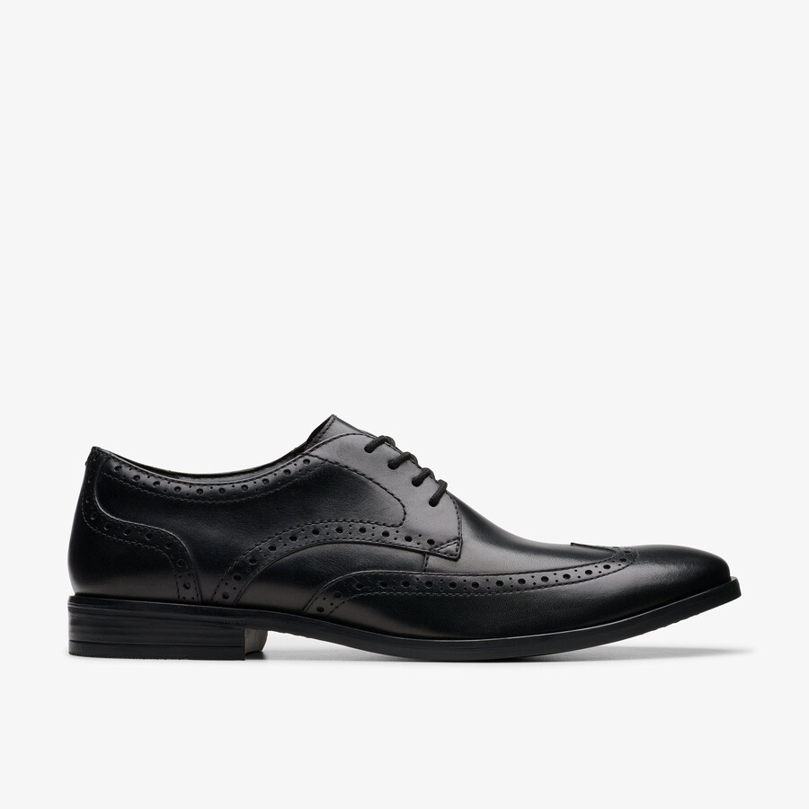 brandon limit brogue - Μαύρο Δέρμα