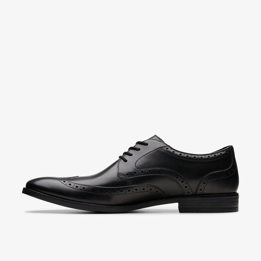 brandon limit brogue - Μαύρο Δέρμα