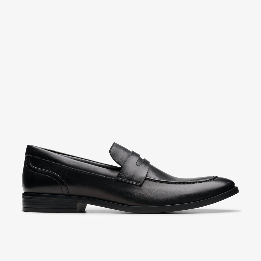 brandon step loafer - Μαύρο Δέρμα