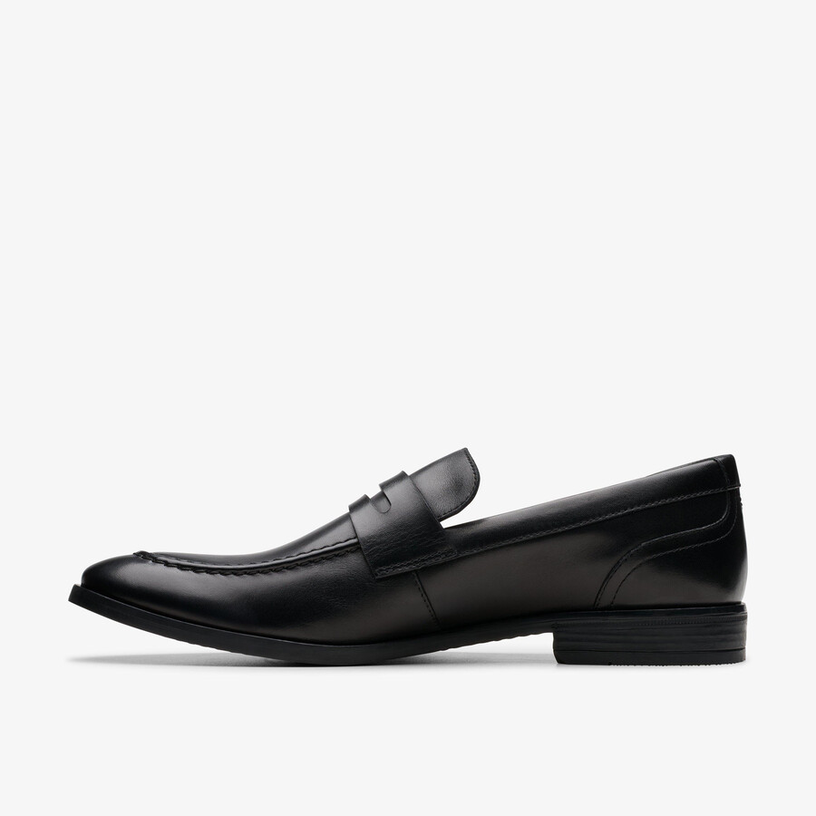 brandon step loafer - Μαύρο Δέρμα
