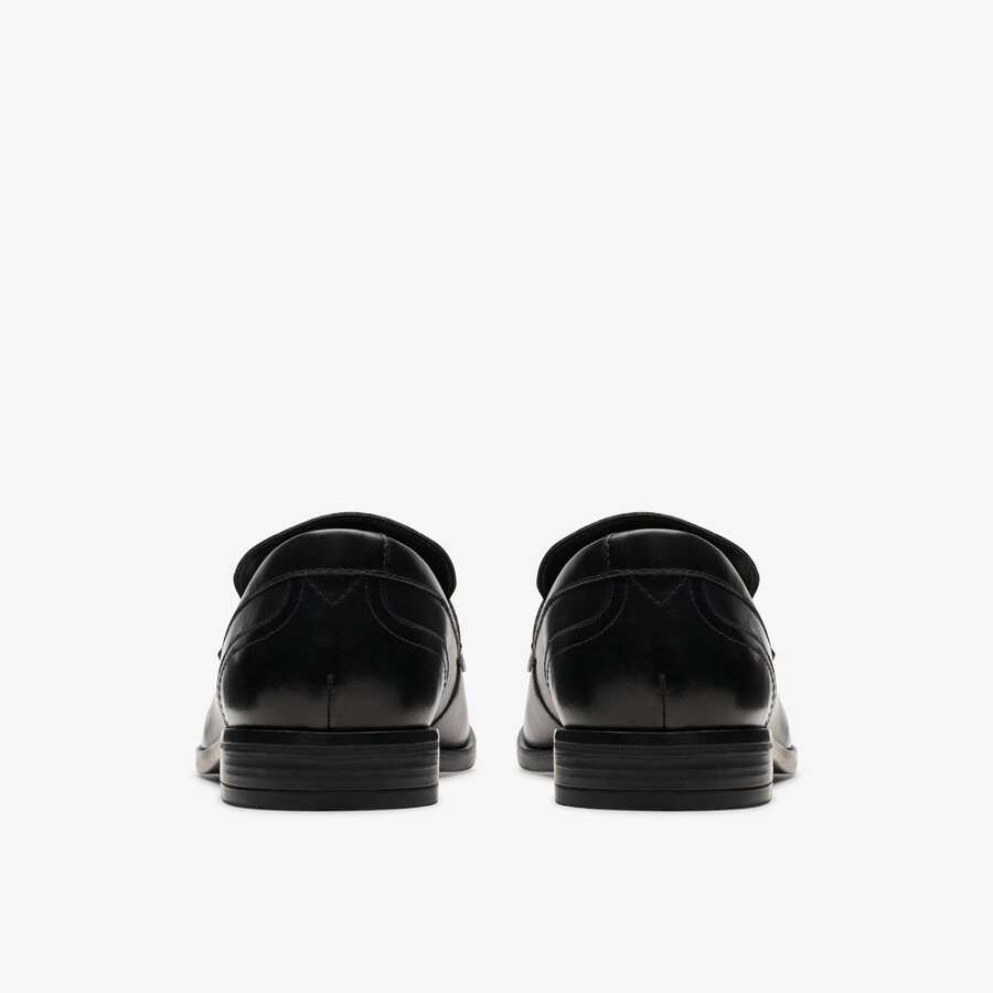 brandon step loafer - Μαύρο Δέρμα