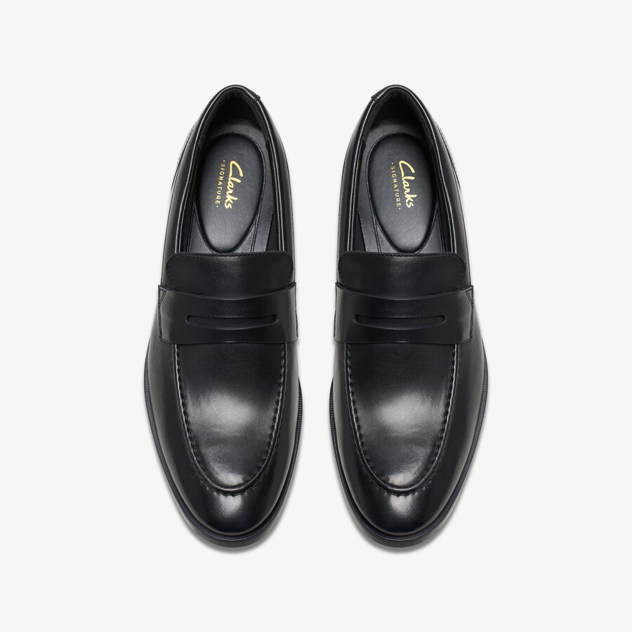 brandon step loafer - Μαύρο Δέρμα