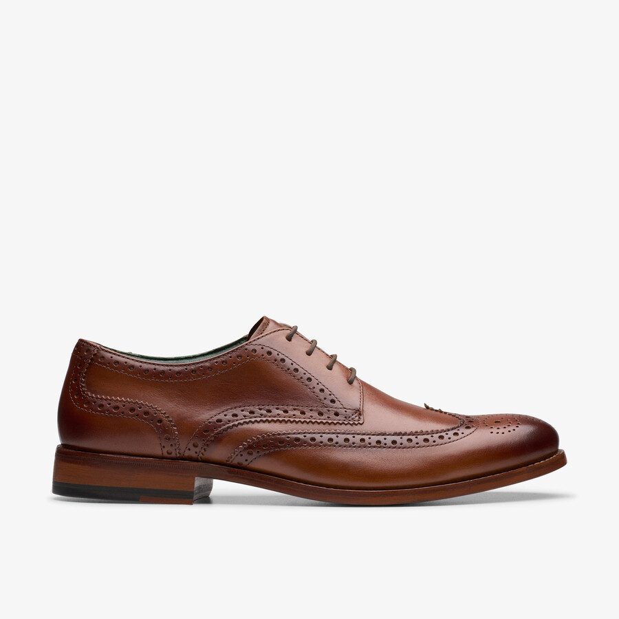 craft james tip brogue - Δέρμα μεσαίου καφέ χρώματος