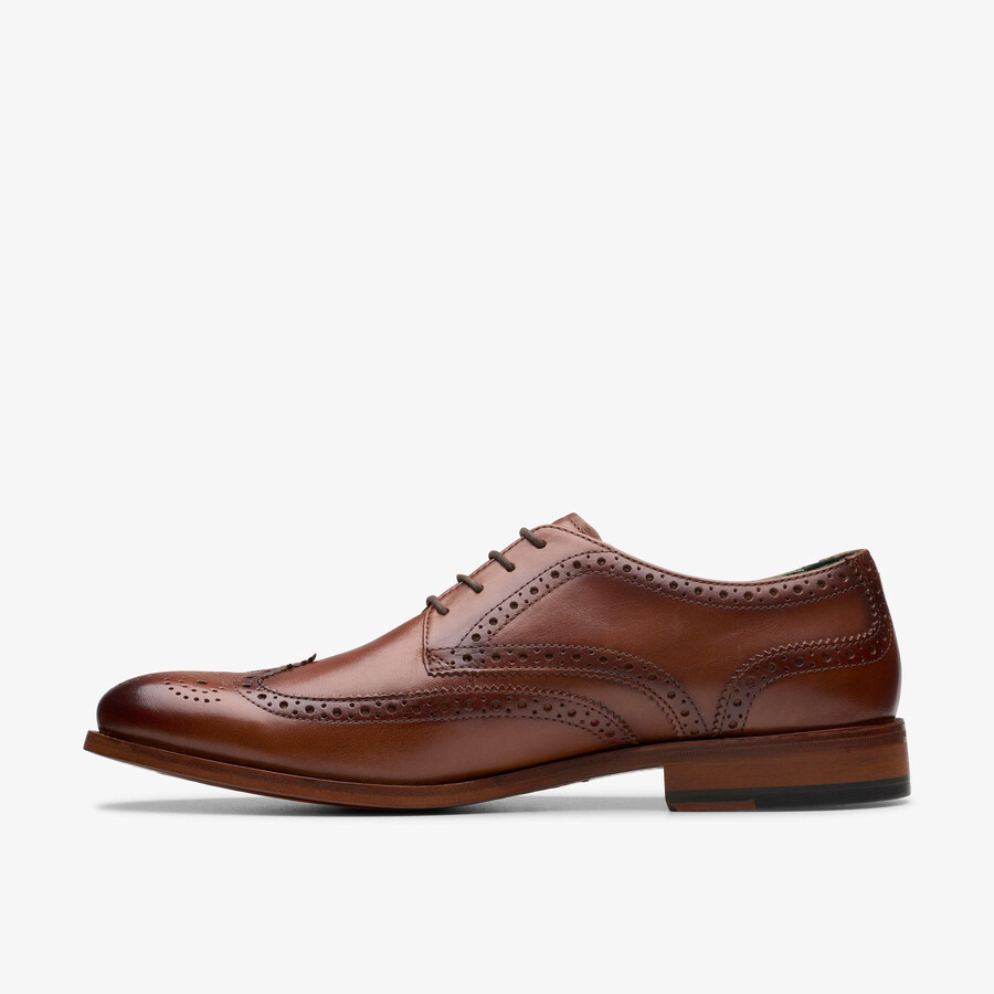 craft james tip brogue - Δέρμα μεσαίου καφέ χρώματος