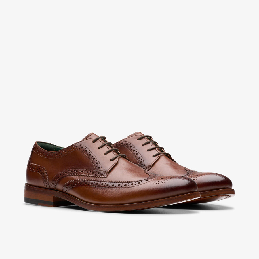 craft james tip brogue - Δέρμα μεσαίου καφέ χρώματος