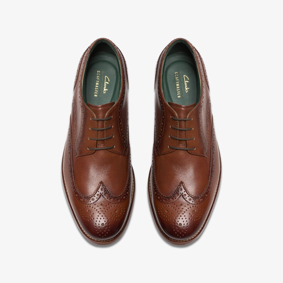 craft james tip brogue - Δέρμα μεσαίου καφέ χρώματος