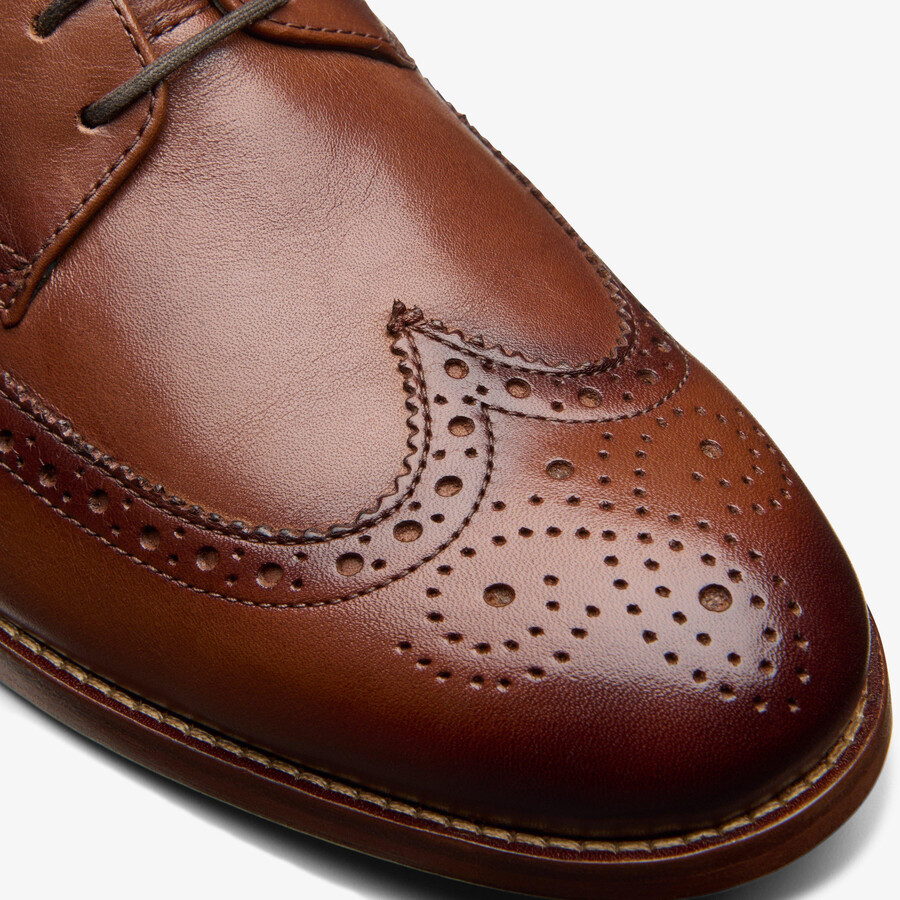 craft james tip brogue - Δέρμα μεσαίου καφέ χρώματος