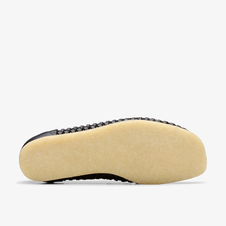 wallabee penny weave - Μαύρο Δέρμα