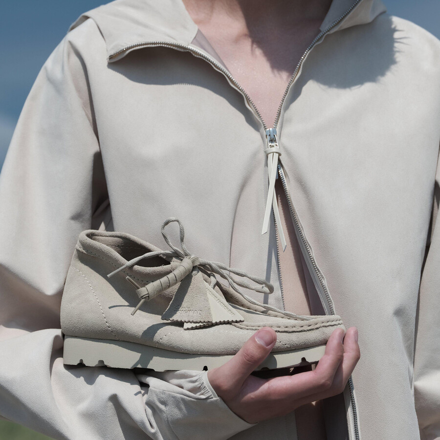 wallabee boot paf - beige suede