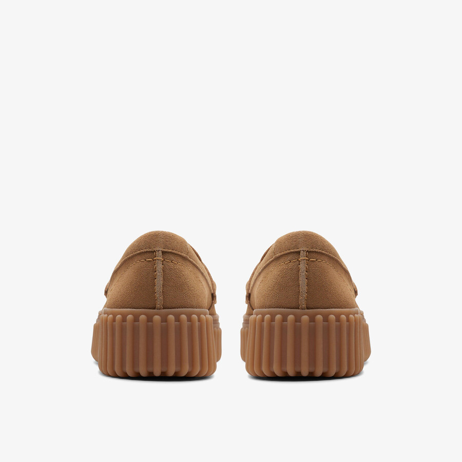 torhill penny loafer - light tan suede