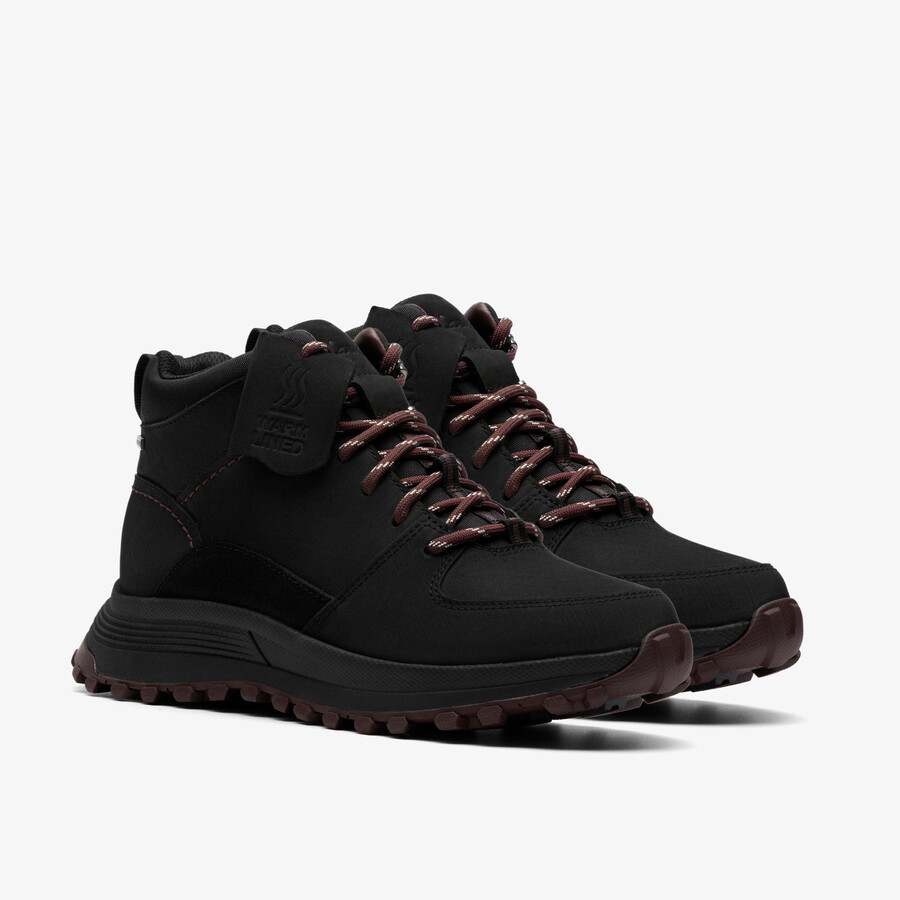 Μπότα πεζοπορίας atl gore-tex - Μαύρος συνδυασμός θερμής γραμμής