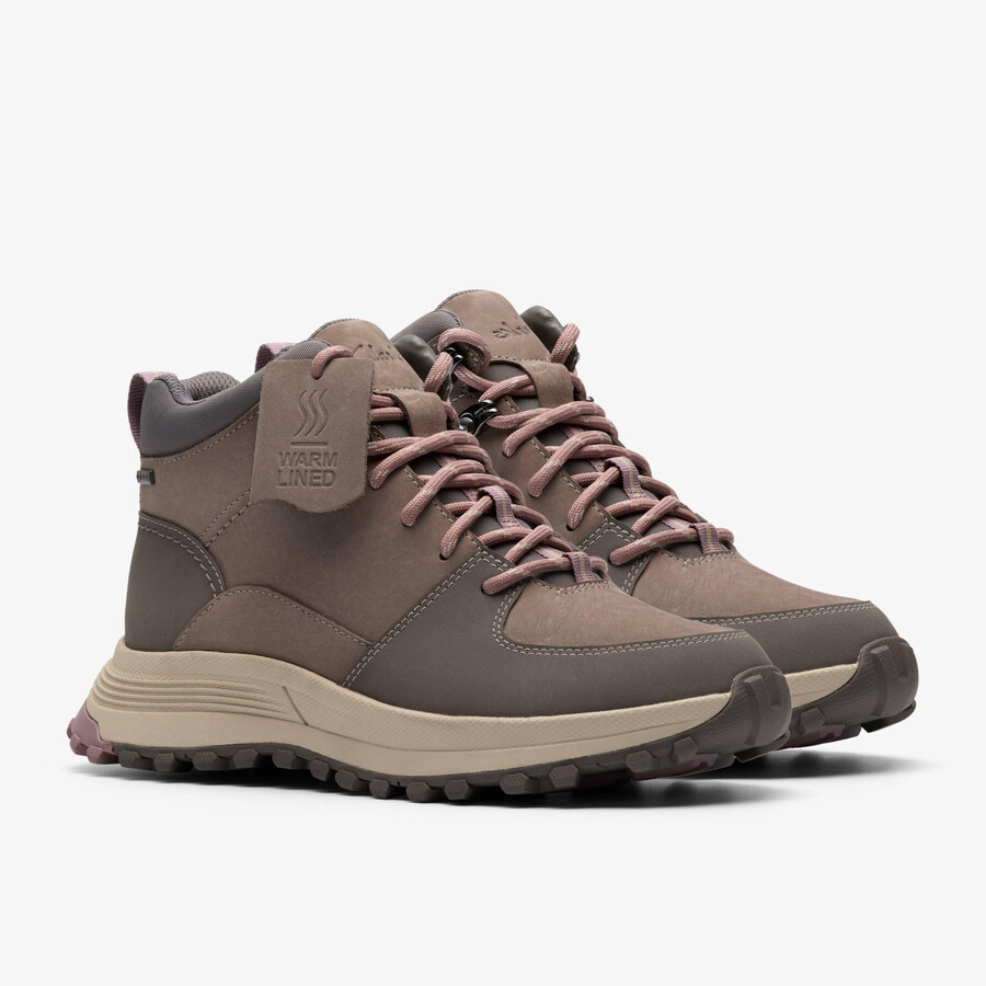 Μπότα πεζοπορίας atl gore-tex - Γκρι συνδυασμός θερμής γραμμής